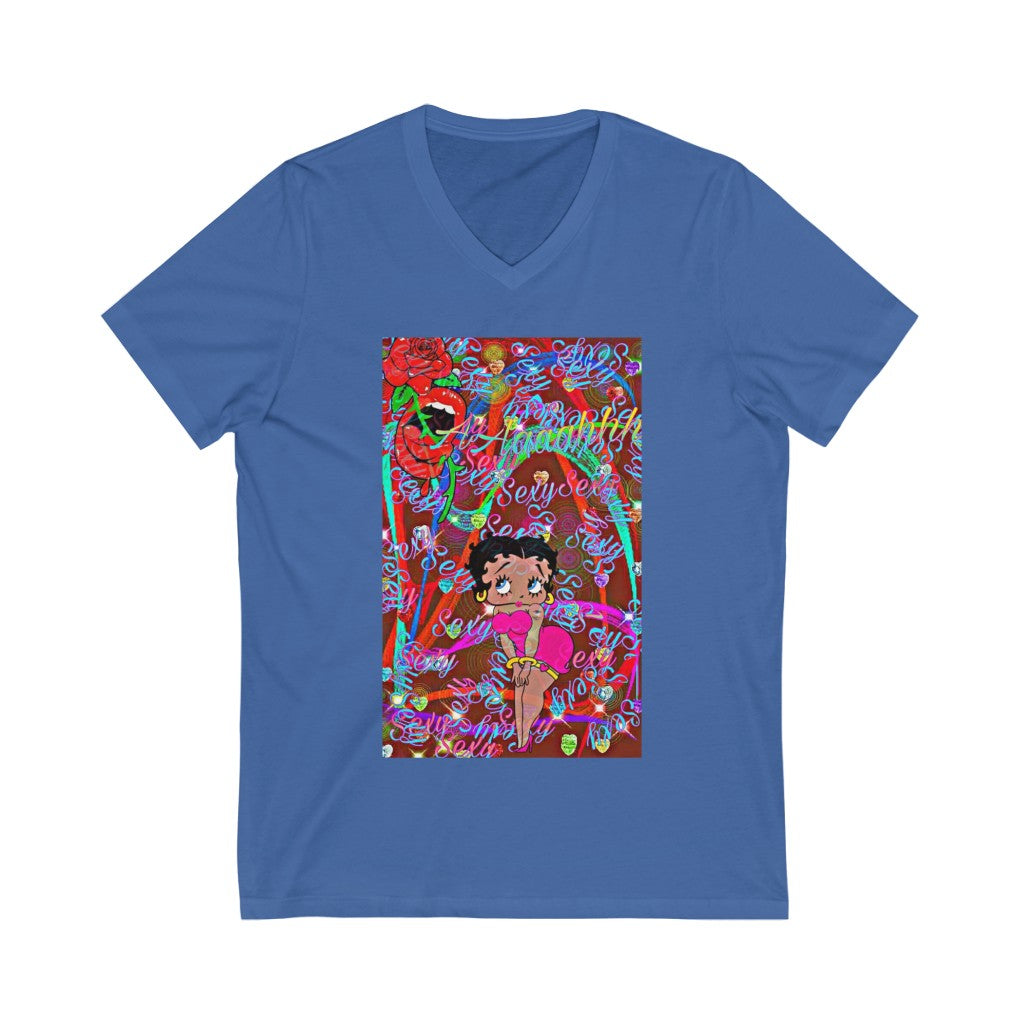 "Sexy" Betty Boop Pink Dress V Neck