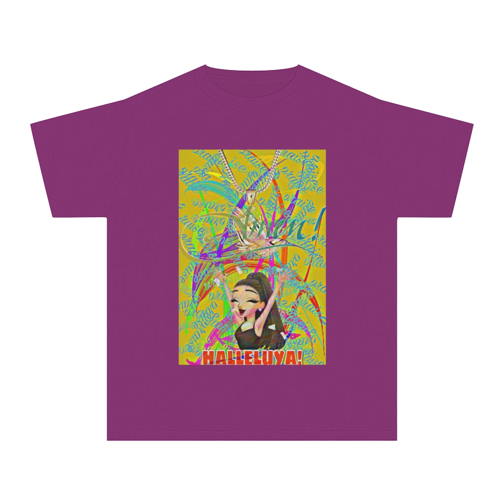 "Amen" Halleluya Girl Kids Tee