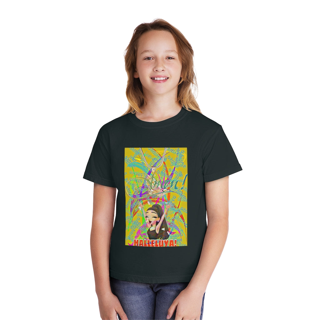 "Amen" Halleluya Girl Kids Tee
