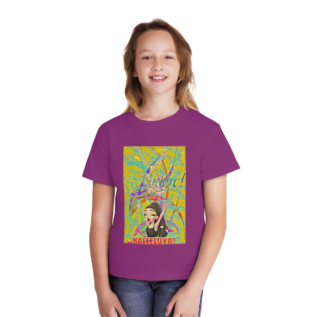 "Amen" Halleluya Girl Kids Tee
