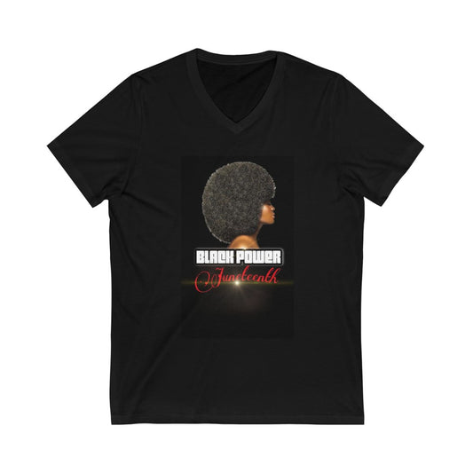 "Black Power Afro" V Neck