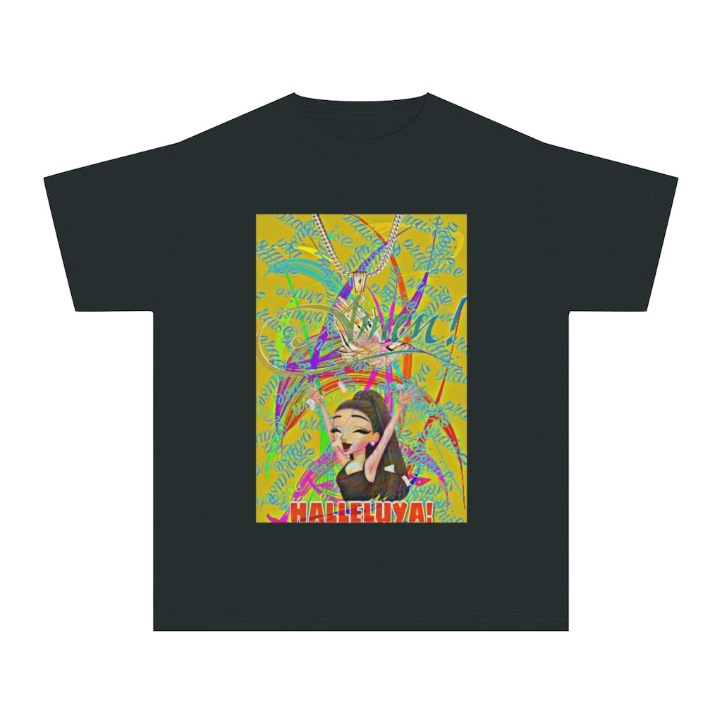 "Amen" Halleluya Girl Kids Tee