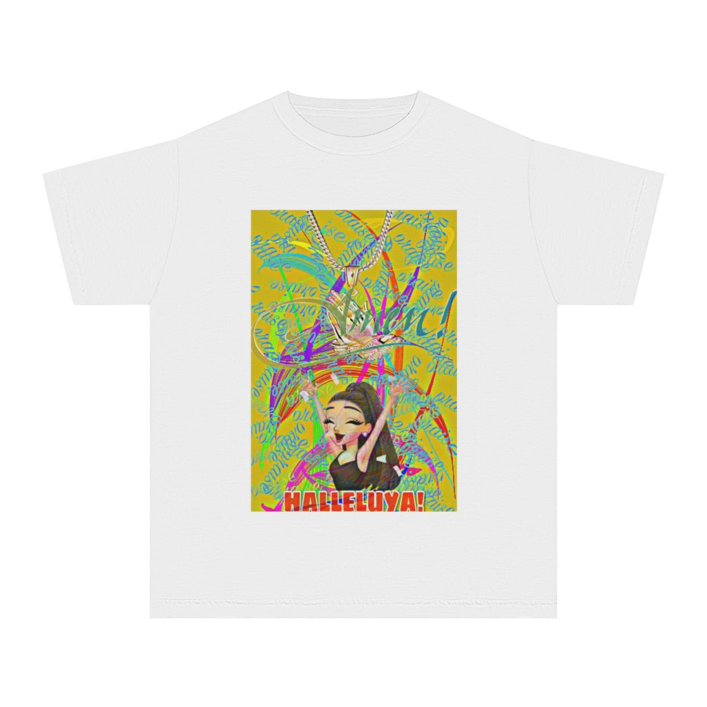 "Amen" Halleluya Girl Kids Tee