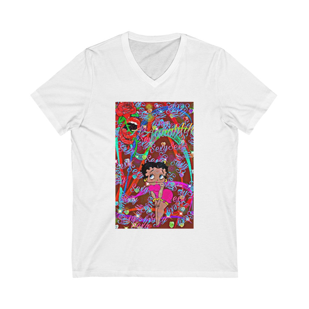 "Sexy" Betty Boop Pink Dress V Neck