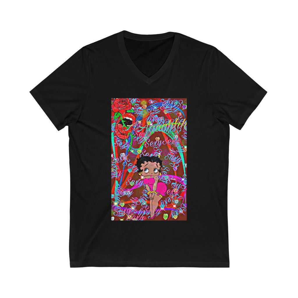 "Sexy" Betty Boop Pink Dress V Neck