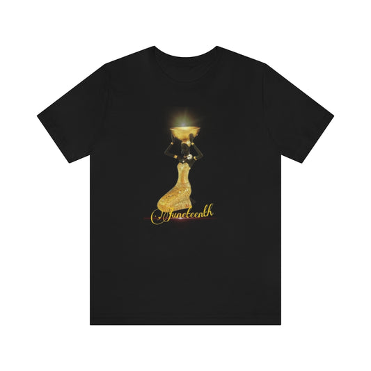 "Golden Elegant Queen" Juneteenth Tee